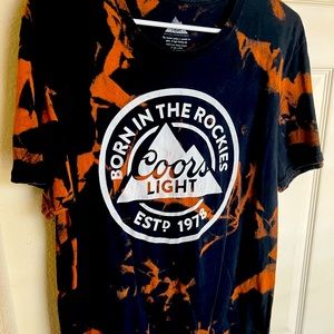 Bleach Dyed- Coors Light T-Shirt